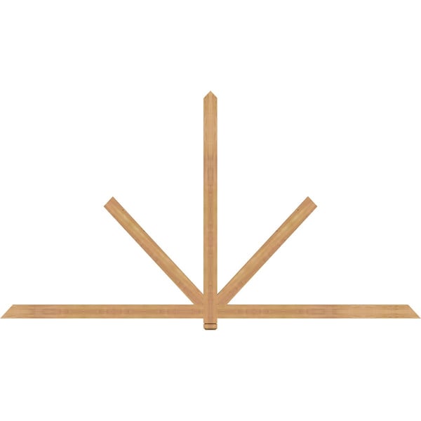 Ekena Millwork Kennewick Timber Gable Bracket, Western Red Cedar, 108"W x 58"H x 1 1/2"D x 3 1/2"F, 13/12 Pitch GBW108X58X0204KEN00SWR - main